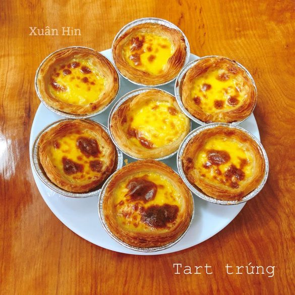 cach lam banh tart trung bang noi chien khong dau