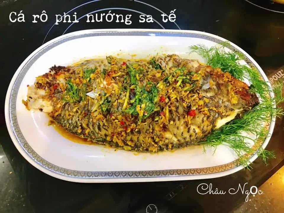 Chế biến hải sản siêu ngon bằng nồi chiên không dầu (tiếp) 32 ca ro phi nuong sa ot bang noi chien khong dau 2