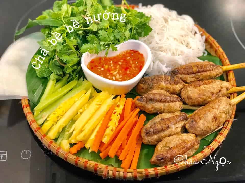 cha be be nuong bang noi chien khong dau 2