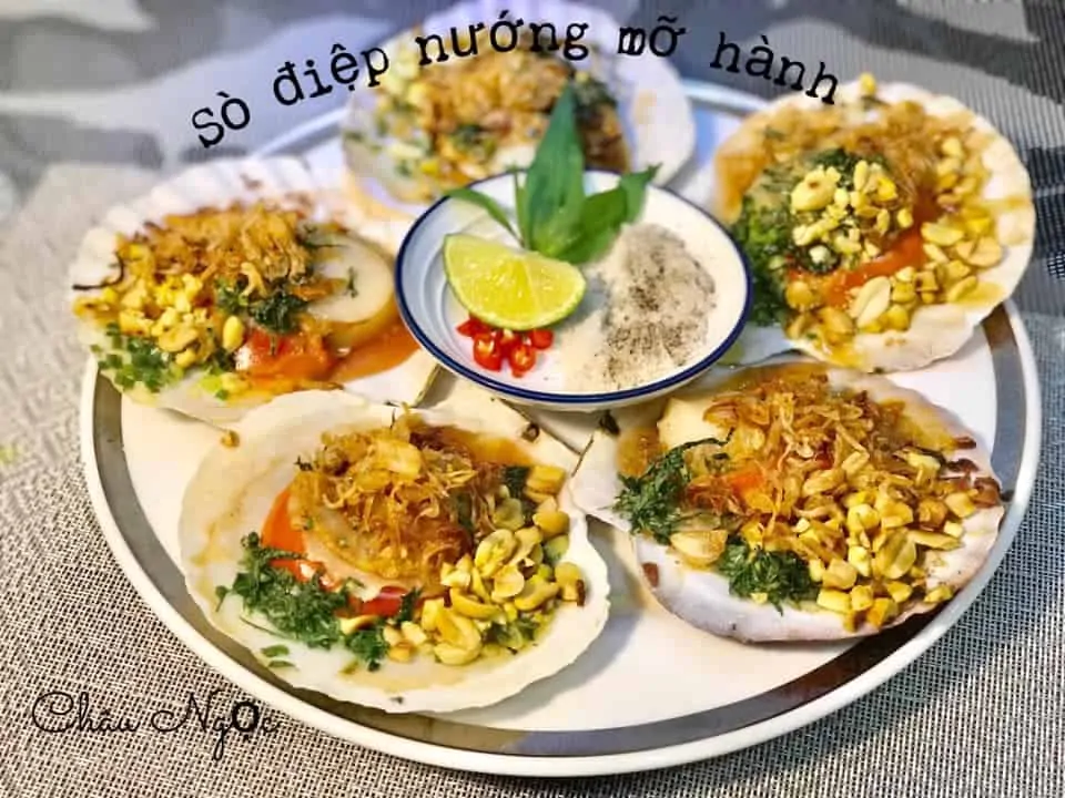 Chế biến hải sản siêu ngon bằng nồi chiên không dầu (tiếp) 26 so diep nuong mo hanh bang noi chien khong dau 2