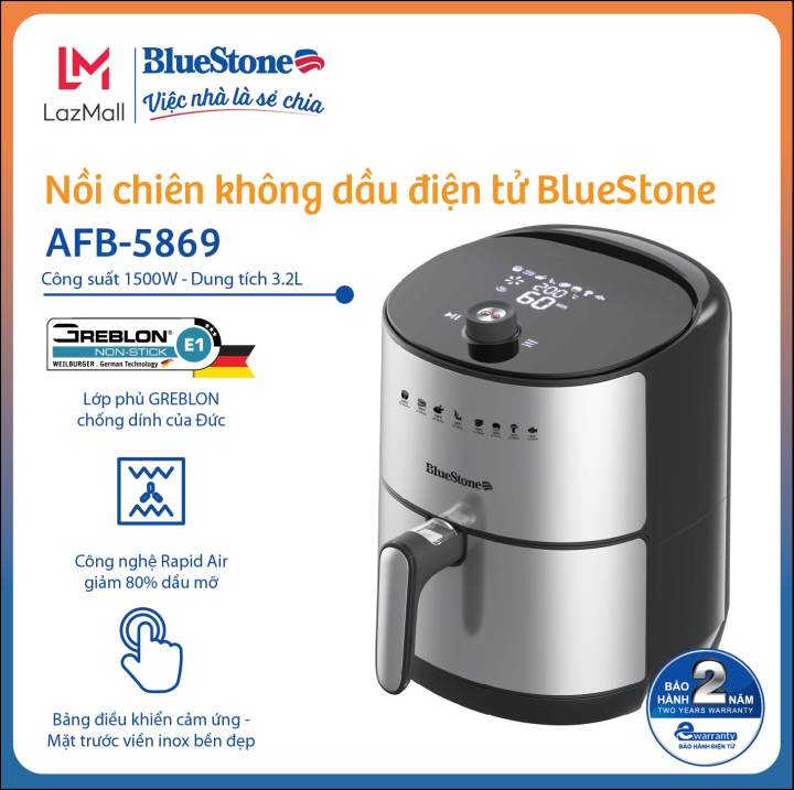 Nồi chiên không dầu BlueStone