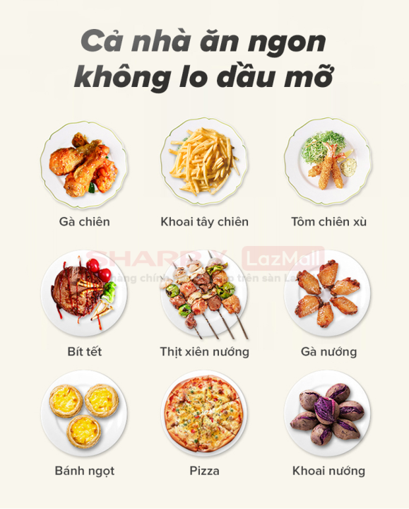 Nồi chiên không dầu Sharp