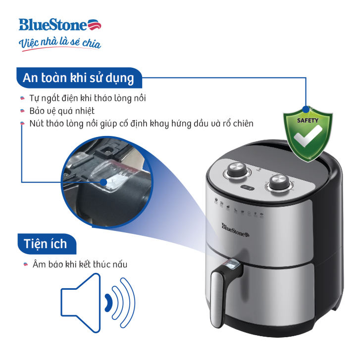 Nồi chiên không dầu BlueStone AFB-5860