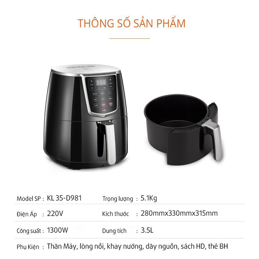 Nồi chiên không dầu Joyoung KL35-D981