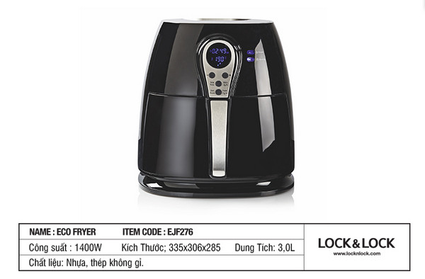 Nồi chiên không dầu Lock&Lock EJF276