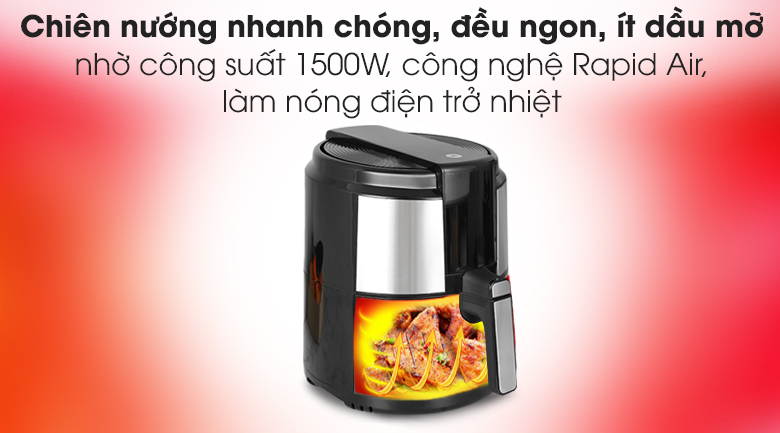 Nồi chiên không dầu Mishio MK221