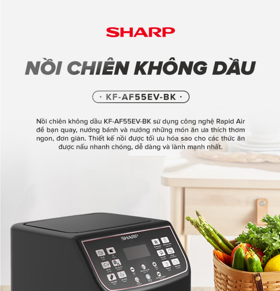 noi-chien-khong-dau-sharp-kf-af55ev-bk