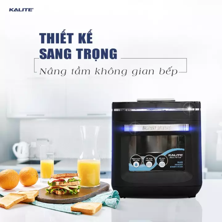 nồi chiên không dầu Kalite Steam X