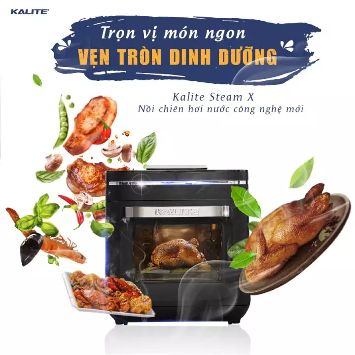 Nồi chiên không dầu Kalite Steam X