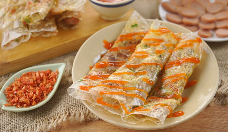 làm bánh tráng nướng bằng nồi chiên không dầu 3