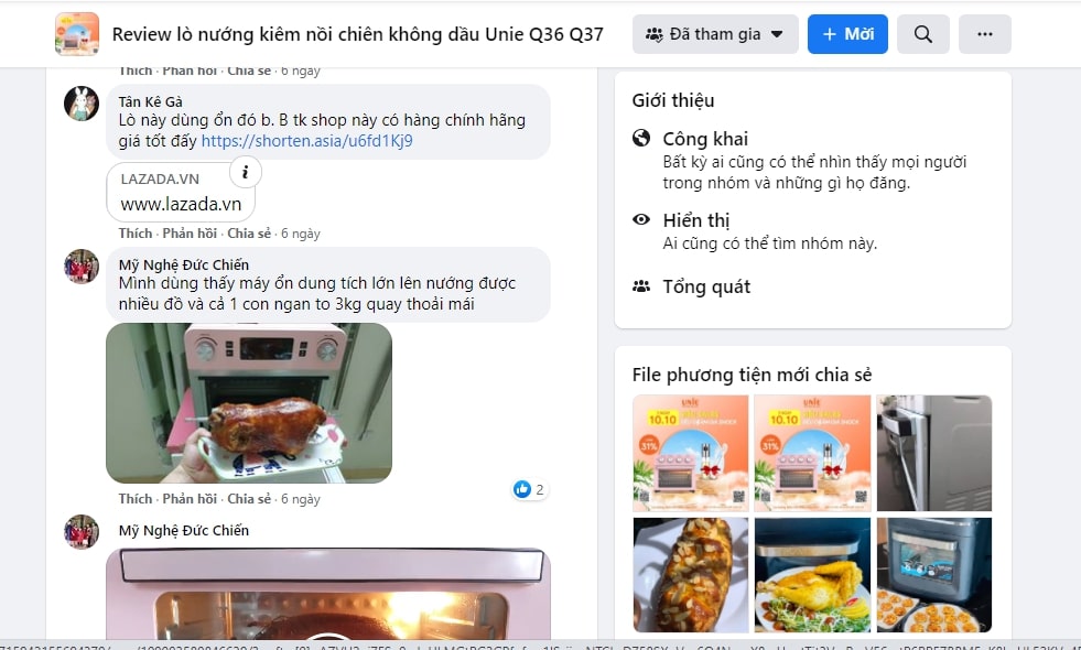 Review nồi chiên không dầu UNIE 