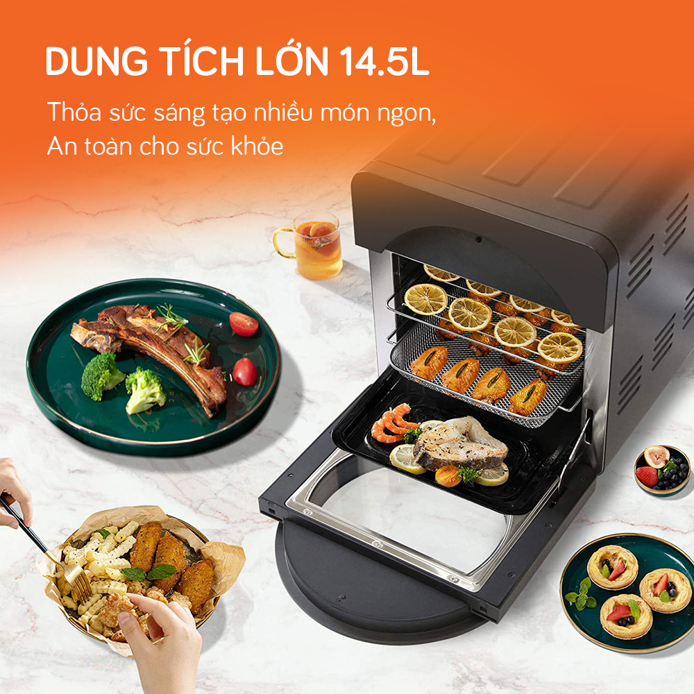 Review nồi chiên không dầu UNIE UE-999 