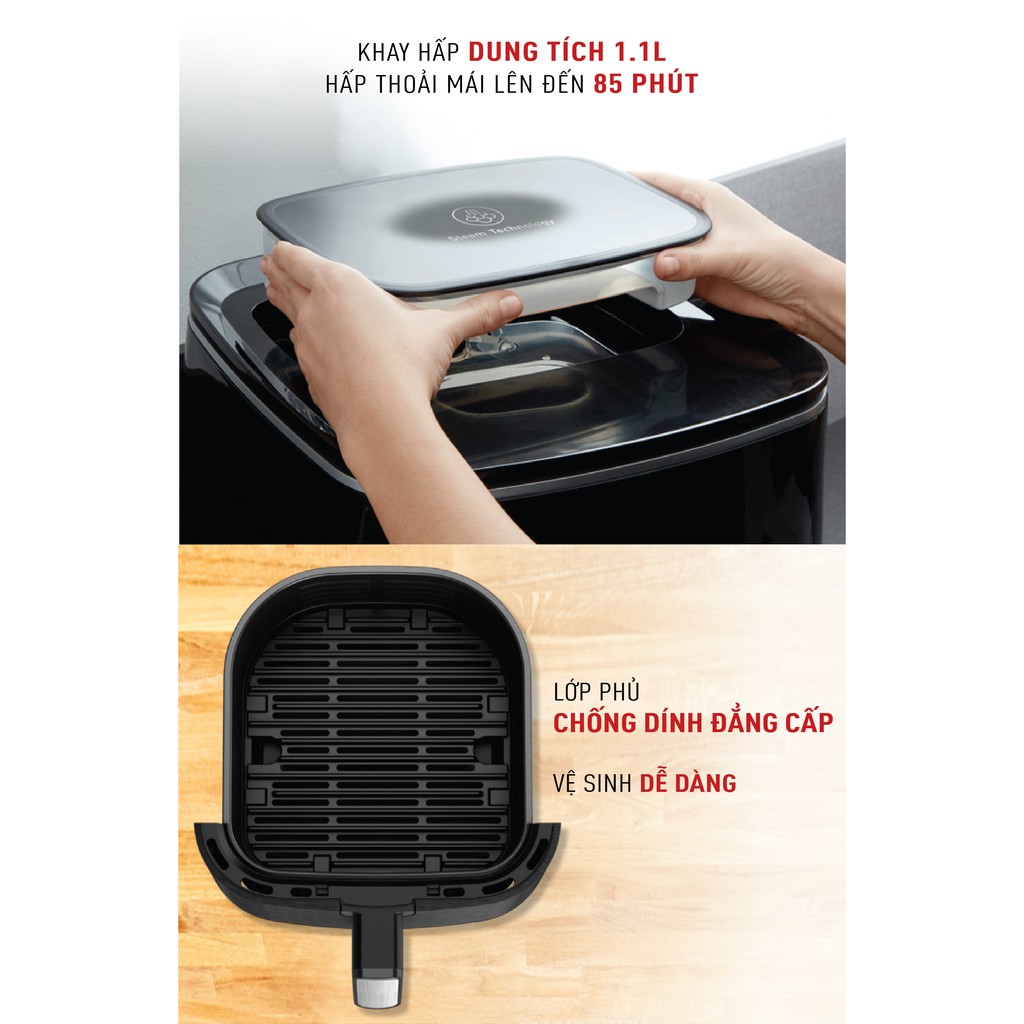 Nồi chiên không dầu Tefal FW201815 rất dễ vệ sinh