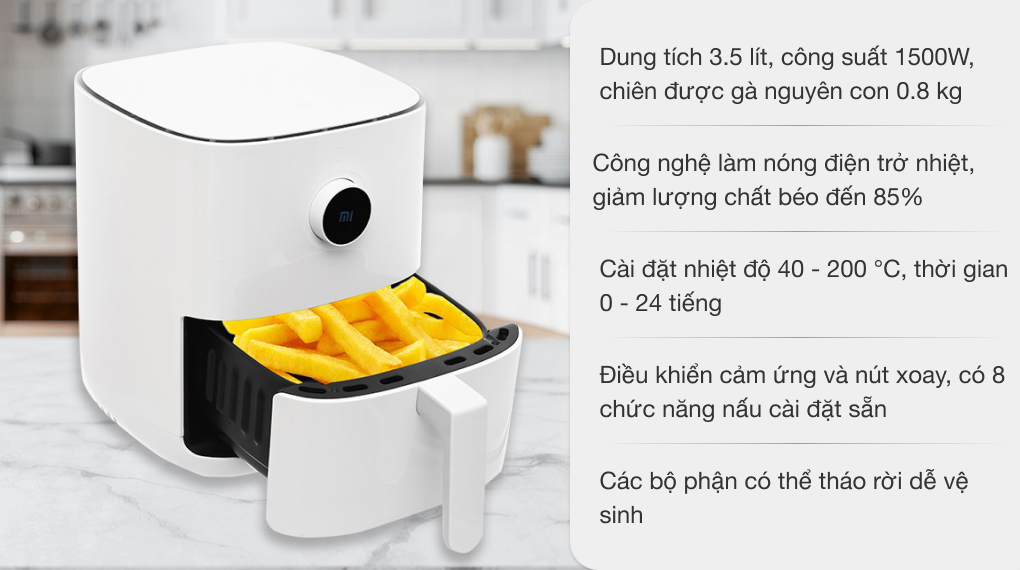 Review nồi chiên không dầu Xiaomi 