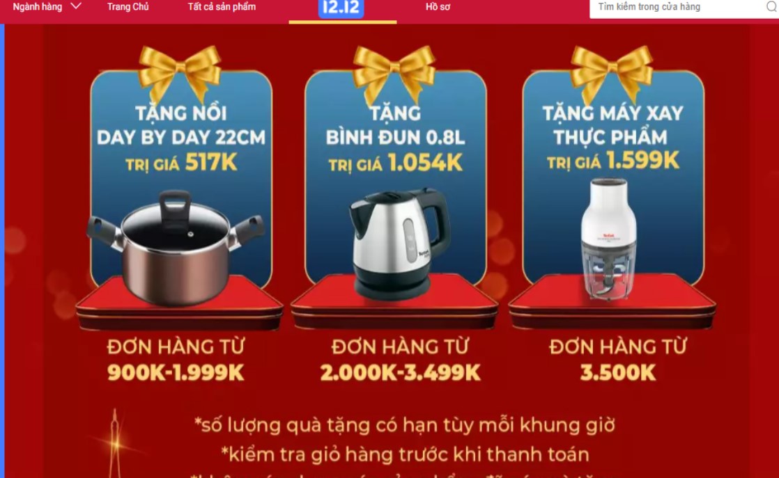 Tefal sale Lazada 12.12