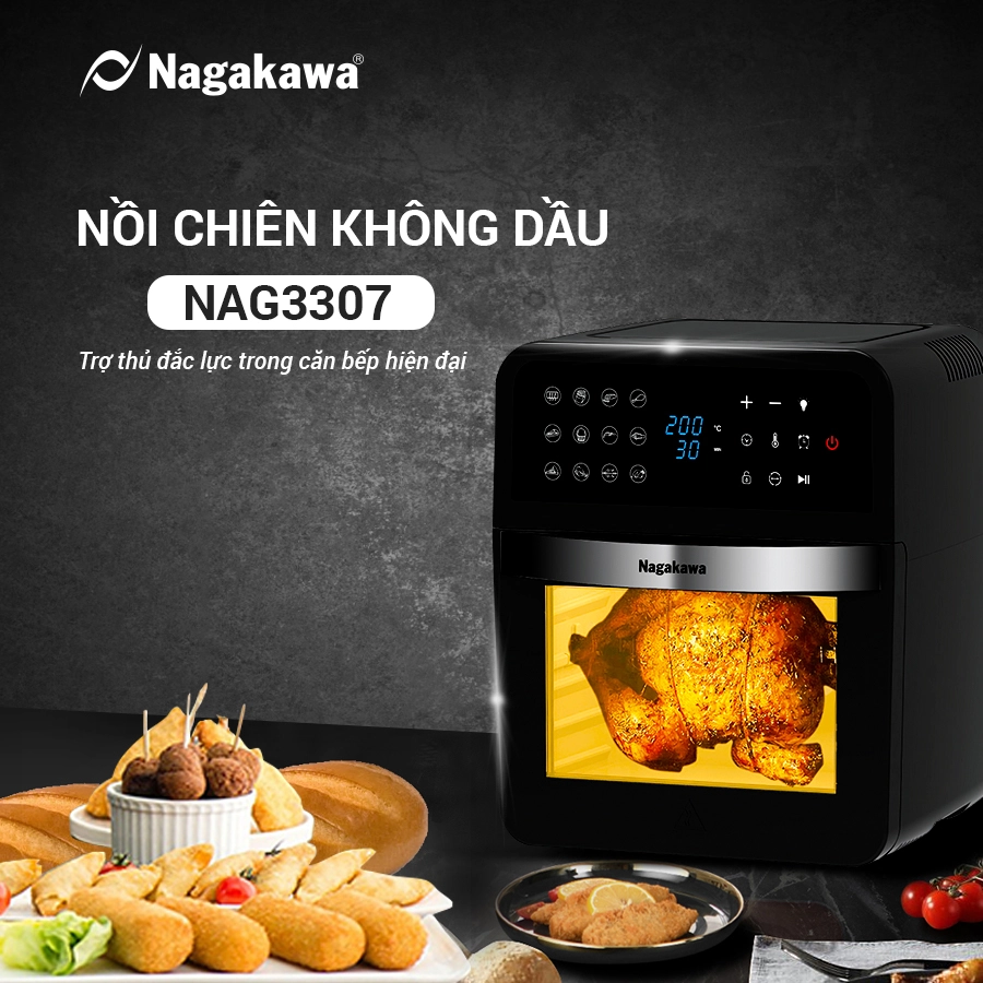 nồi chiên không dầu Nagakawa NAG3307