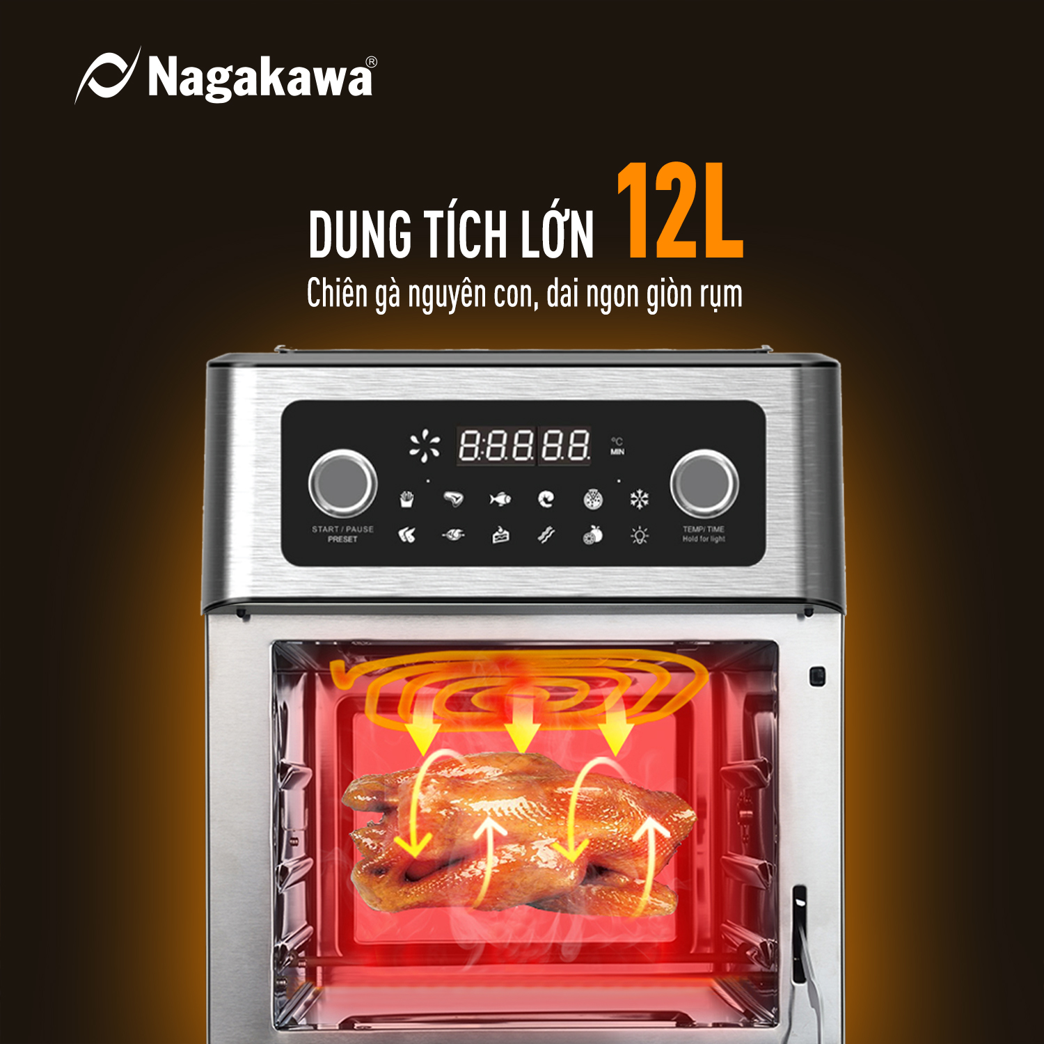 nồi chiên không dầu Nagakawa NAG3304