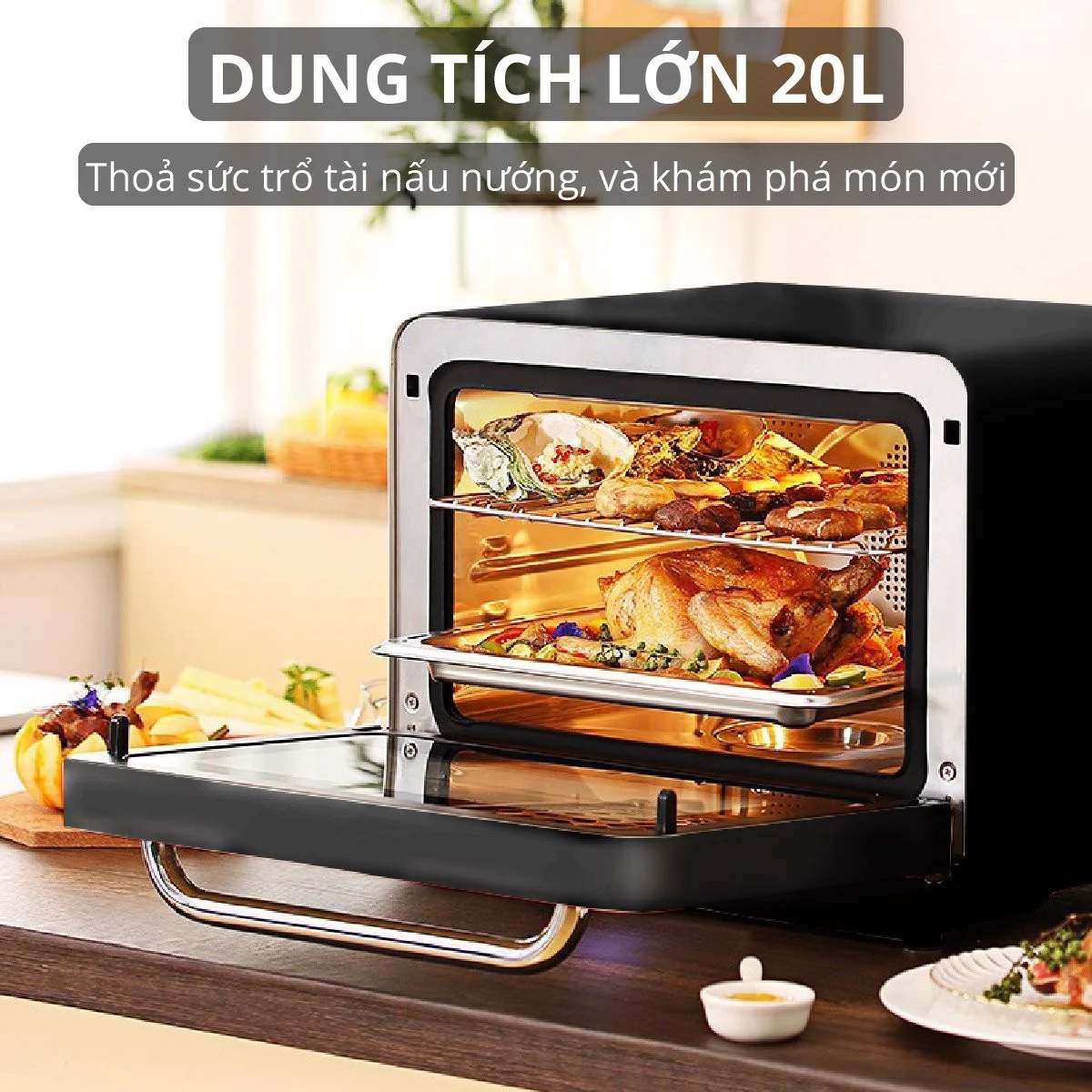 nồi chiên không dầu Mishio MK318