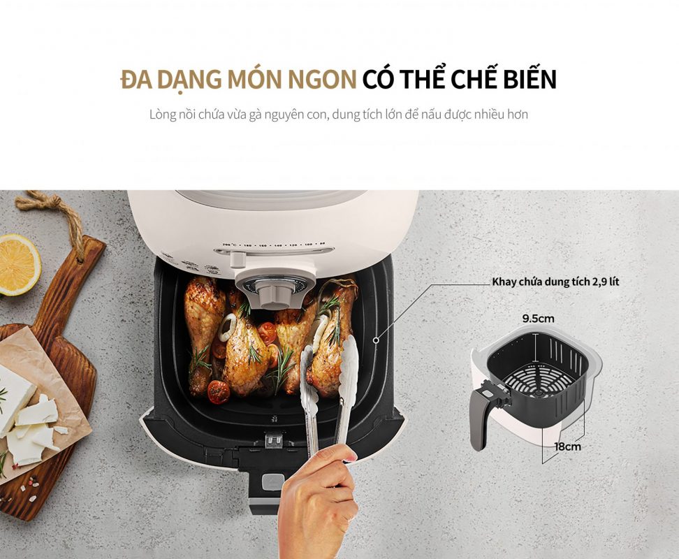 nồi chiên không dầu Cuckoo CAF-C0510DB