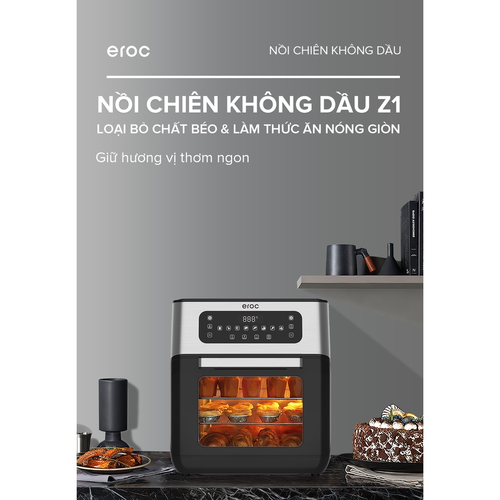 nồi chiên không dầu Eroc V-Z1