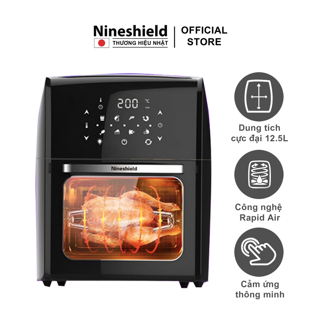 Review Nồi chiên không dầu Nineshield KB-1201