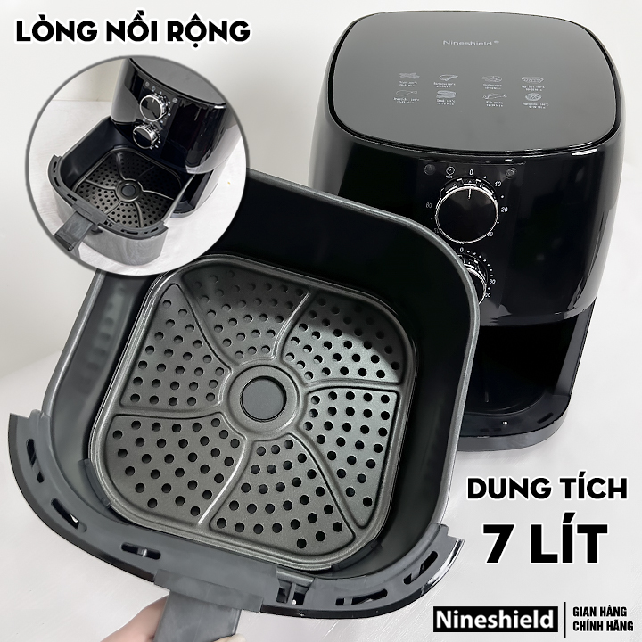 Sử dụng nồi chiên không dầu Nineshield KB 5003M