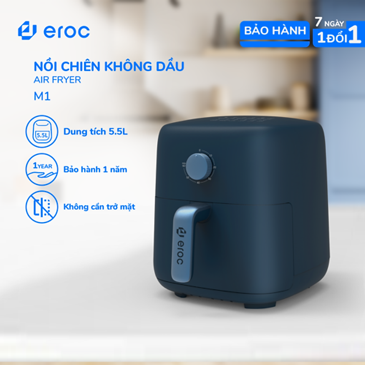 nồi chiên không dầu Eroc V-M1