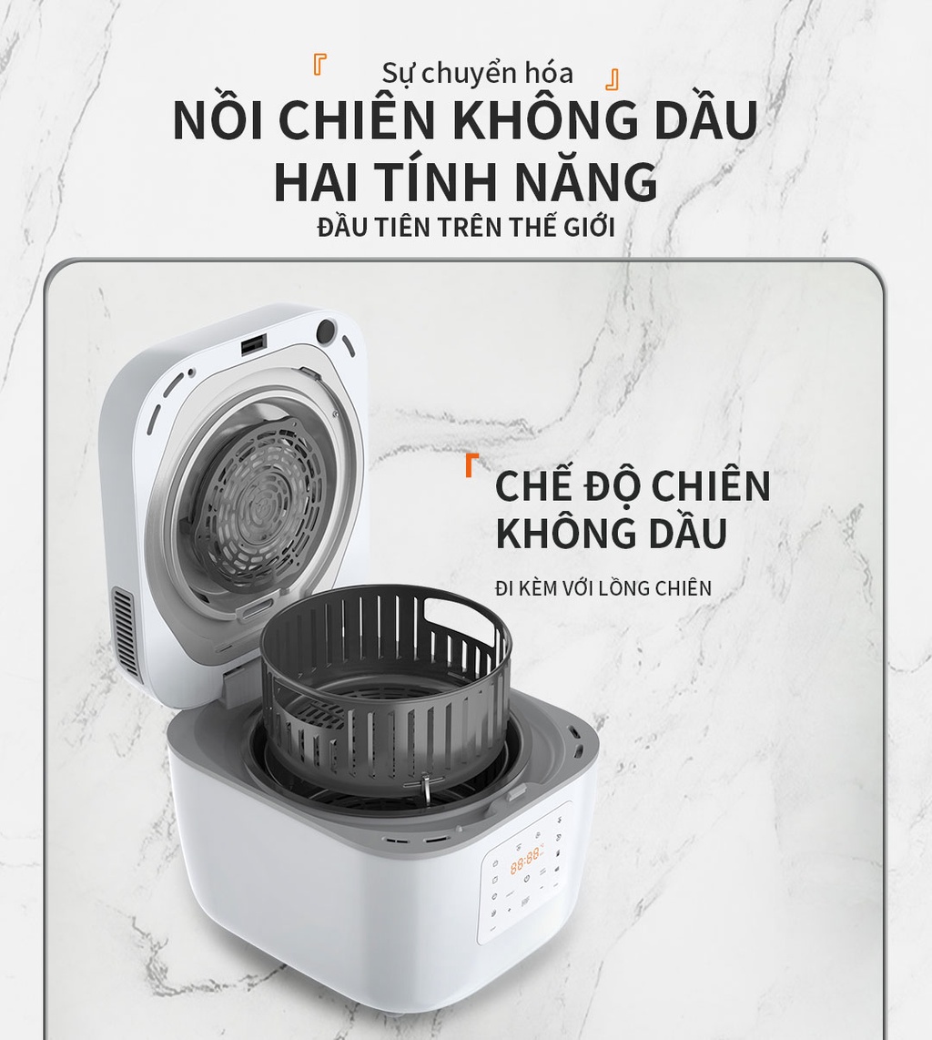 nồi chiên không dầu Eroc V-X1