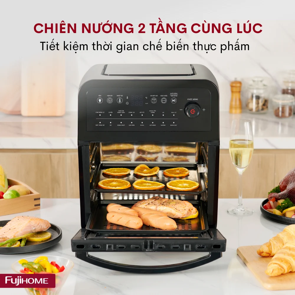 nồi chiên không dầu Fujihome 12L