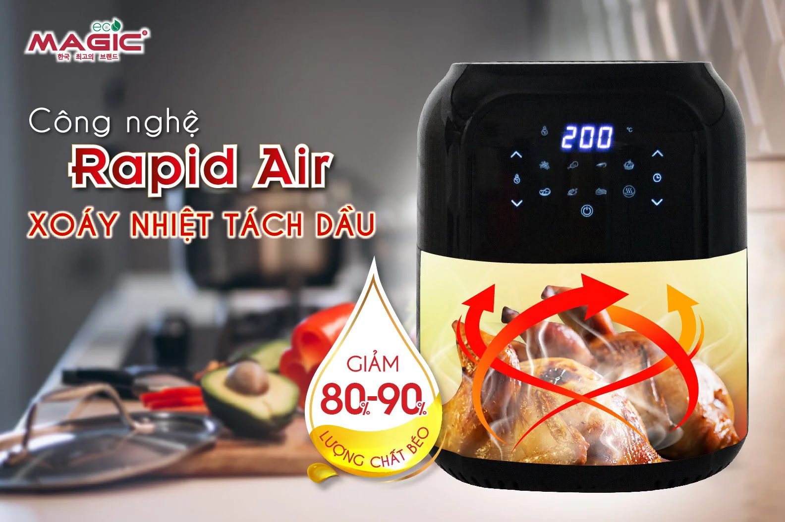 nồi chiên không dầu Magic AC-102