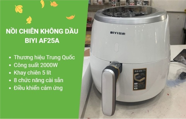 nồi chiên không dầu BIYI AF25A 