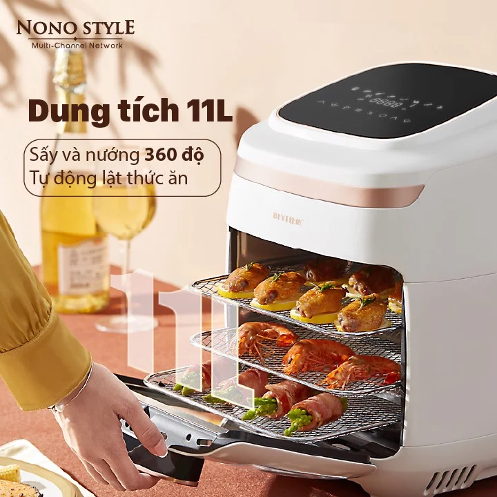 nồi chiên không dầu BIYI 11L