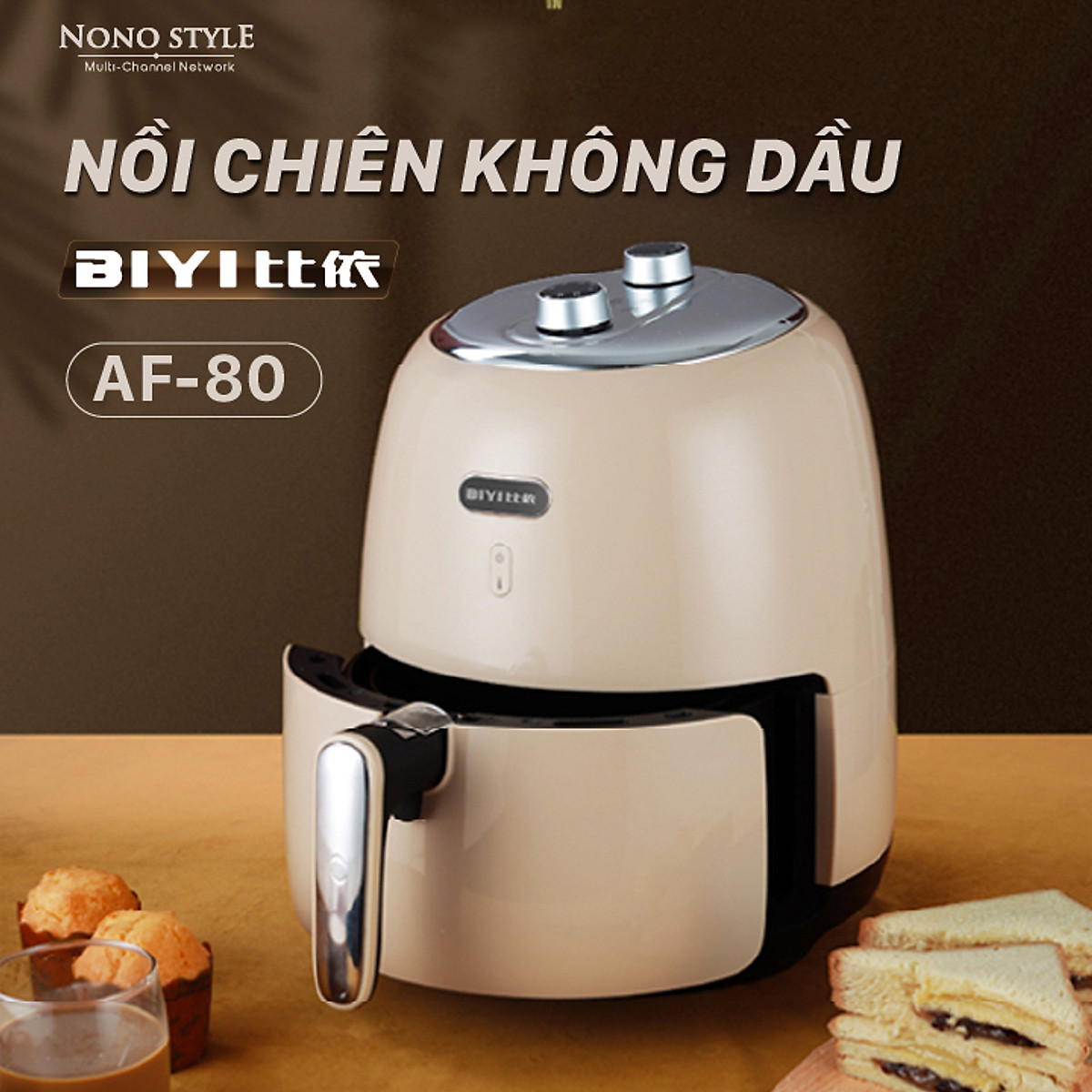 nồi chiên không dầu BIYI AF80